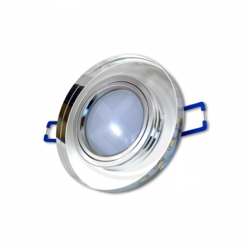 Oprawa halogenowa szklana okrągła biała LED-12757