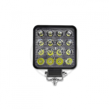 Lampa LED Robocza 10-30V 48W 16LED kwadratowa WR-16746