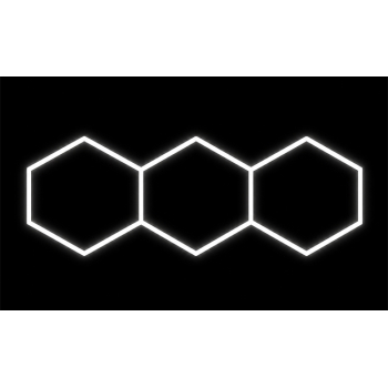 Lampa LED Hexagon 3S 128W 252x97cm zestaw 6500K