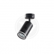 Kinkiet GU10 LED Ring 55mm ruchomy x1 czarny-20801