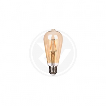 Żarówka LED E27 Filament ST64 2200K 6W amber-21324