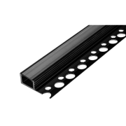 Profil LED PCV 33x12 Wpusz glazura czarny 2m Tran-26523