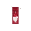 Pokrowiec świąteczny na butelkę 35x13cm czerwony-26725