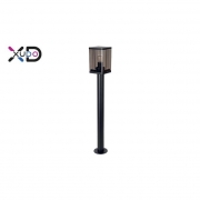 XD-QA130B Lampa ogrodowa E27 LED IP44 Smoke czarna-27950