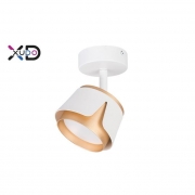 XD-IK281W Kinkiet GX53 LED x1 biały+złoty-28508