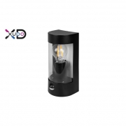 XD-QA101B Kinkiet E27 LED IP44 PC czarny PIR-28721
