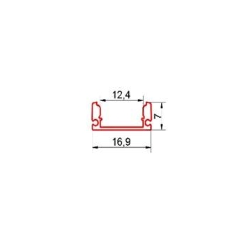 Profil Led Masterled nawierzchniowy 1m anodowany-29714