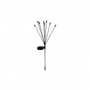 Lampa LED solarna ogrodowa wbijana x8 LED 73cm-29939