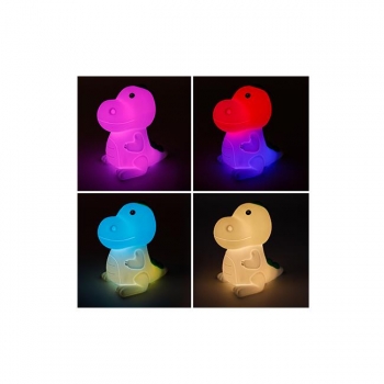 Lampa LED nocna dziecięca dinozaur 3000K RGB-30193