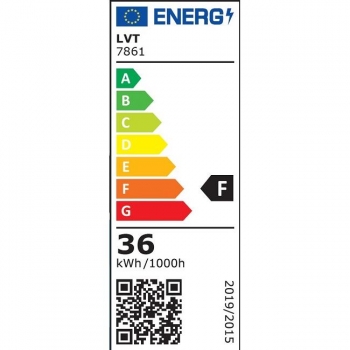 Lampa LED slim 120cm 36W V 4000K czarna-30434