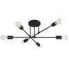 Żyrandol LED E27 Eliot 70cm x6 czarny-30691