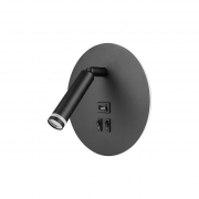 Kinkiet do czytania Piero G9+LED USB czarny.-31127