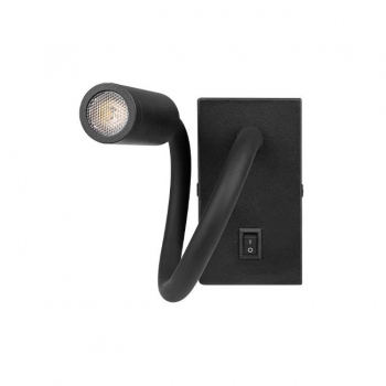 Kinkiet do czytania Leo LED 3W 4000K czarny-31164