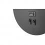 Kinkiet do czytania Piero G9+LED USB czarny.-31131