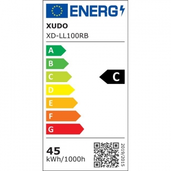 XD-LL100RB Plafon LED Wentylator 3CCT 45W czarny -31499