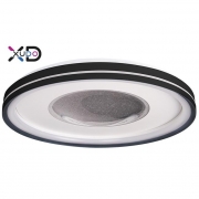 XD-LL225RB Plafon LED 3CCT 68W 48cm czarny pilot-32061