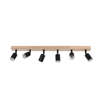 Kinkiet GU10 LED Dabi ruchomy x6 czarny + WD-32829