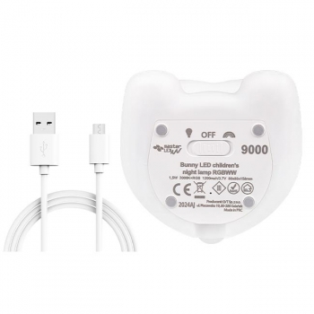 Lampa LED MasterLedziak dziecięca królik RGBWW-33034