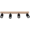Kinkiet GU10 LED Dabi ruchomy x4 czarny + WD-33123