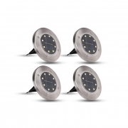 Lampa LED solarna 8xSMD ogrodowa wbijana - 4 szt.-33154