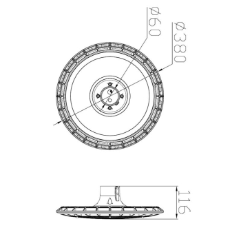 Lampa LED parkowa latarnia Ramon  60W 4000K-33101