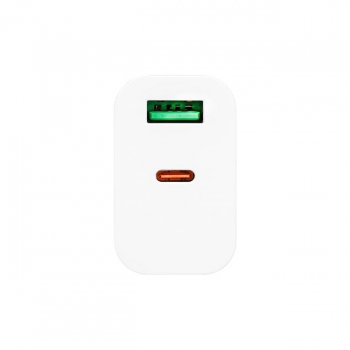 Zasilacz Quick Charge 20W 1xUSB-C 1xUSB-A biały-33236