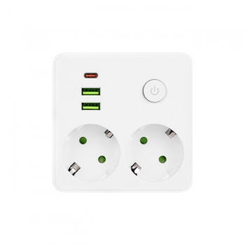 Rozgałęźnik Modi biały 2x230V + 2x USB-A 1x USB-C-33253