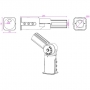 Adapter do słupa oświetleniowego 60mm-60mm-33217