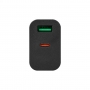 Zasilacz Quick Charge 20W 1xUSB-C 1xUSB-A czarny-33232