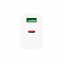 Zasilacz Quick Charge 20W 1xUSB-C 1xUSB-A biały-33236