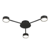 Żyrandol LED GX53 Zibo x3 65cm czarny-33561