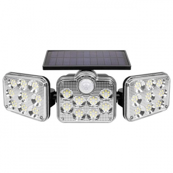 Naświetlacz LED solarny IP65 138SMD PIR pilot-33797