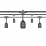 Girlanda LED 24V 10m 10x E27-33780