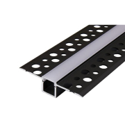 Profil Led Masterled GK 10mm 1m czarny mleczny-33827
