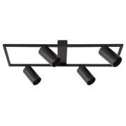 Żyrandol LED GU10 Bumo x4 czarny-34038