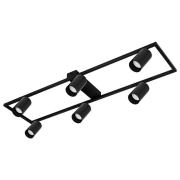 Żyrandol LED GU10 Bumo x6 czarny-34155