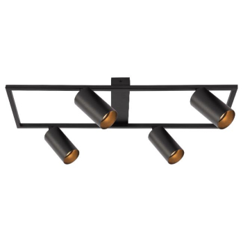 Żyrandol LED GU10 Bumo x4 czarny-34152