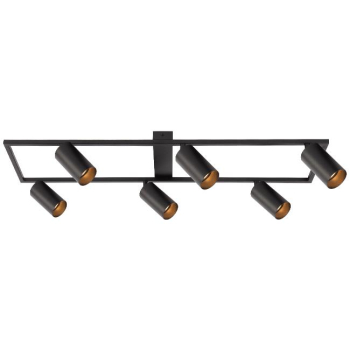 Żyrandol LED GU10 Bumo x6 czarny-34154