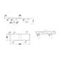 Żyrandol LED GU10 Bumo x4 czarny-34153