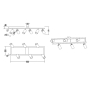 Żyrandol LED GU10 Bumo x6 czarny-34155