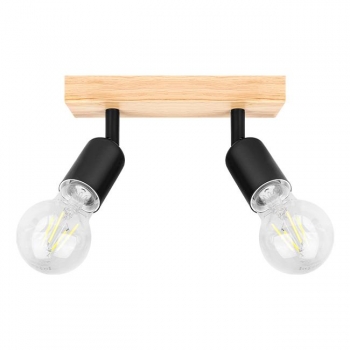 Kinkiet E27 LED Eos ruchomy x2 czarny + WD-34483