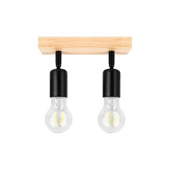 Kinkiet E27 LED Eos ruchomy x2 czarny + WD-34484
