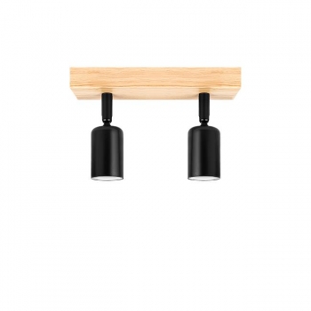 Kinkiet E27 LED Eos ruchomy x2 czarny + WD-34485