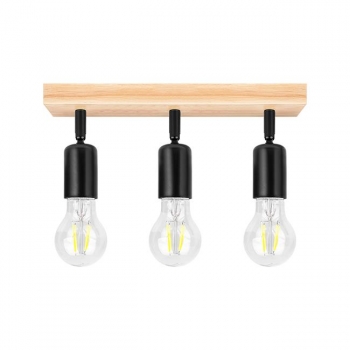 Kinkiet E27 LED Eos ruchomy x3 czarny + WD-34489