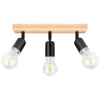 Kinkiet E27 LED Eos ruchomy x3 czarny + WD-34490