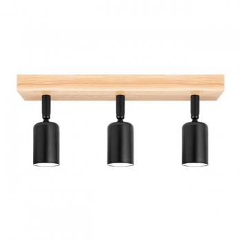 Kinkiet E27 LED Eos ruchomy x3 czarny + WD-34491