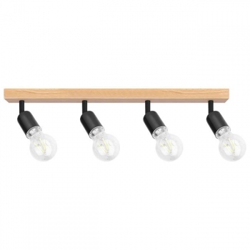Kinkiet E27 LED Eos ruchomy x4 czarny + WD-34496