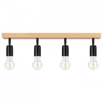 Kinkiet E27 LED Eos ruchomy x4 czarny + WD-34497