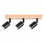 Kinkiet E27 LED Eos ruchomy x3 czarny + WD-34492