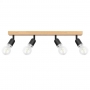 Kinkiet E27 LED Eos ruchomy x4 czarny + WD-34495